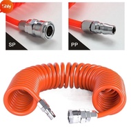 SHLY PU Air Compressor Hose, Flexible PU Air Compressor Hose Tube, With Connector PU Recoil Air Tube
