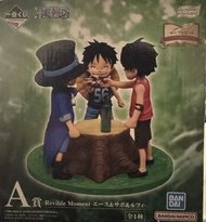 全新日版 海賊王一番賞A  路飛艾斯撒波 小時候(屯門元朗交收)