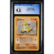 2000 Pokemon Base Set 2 Sandshrew #91 CGC 9.5 GEM MINT