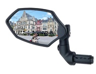Hafny New Bar End Bike Mirror, HD Glass Lens, Ajustable & Rotatable Safe Rearview Bicycle Mirror, Bl