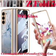 Wholesale Customized samsung galaxy z fold 5 phone case with glass fold5 front cover with glass zfold5 casing cute and fashionable Z 5 2023 Z Fold5