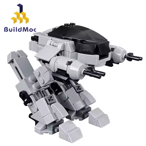Buildmoc Movie Mech Police Robot 305PCS Bricks ED-209 Robots Model Building Blocks Toys for Children