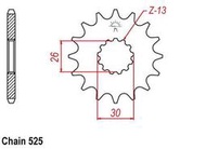 高雄[哈利輪胎] 太陽牌 Triumph 凱旋 America / Speedmaster  525 JT齒盤