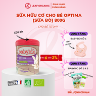 [MUA LÀ CÓ QUÀ] Sữa bò hữu cơ Babybio dòng Optima bổ sung lợi khuẩn 800g