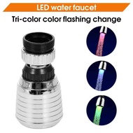 LED Faucet Lamp Temperature Control/Colorful Color-Changing Luminous Faucet 360 Degree Universal Fau
