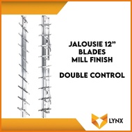 ✈ Jalousie Frame 12 Blades for Louver Window 1 Pair