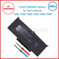 NEW F3YGT DM3WC 7.6V 60Wh Battery for Dell Latitude 12in 7280 7290 13in 7380 7390 14in 7480 7490 - L