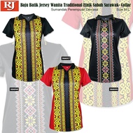 (Small Cutting) 🔥HOT&Wholesale🔥 Sumandak Perempuan Dewasa Baju Batik Jersey Traditional Etnik Sabah 