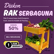 2-tier spice rack, multi-purpose spice rack, wooden spice rack, aesthetic spice rack