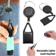 黑色易拉扣火機套 伸縮火機套 鑰匙扣 [平行進口] [6件販量裝]