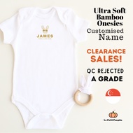 🔥 [SG STOCK] CLEARANCE SALES!! NEWBORN Baby Romper Bamboo 97% Customisable (NEWBORN-5month)
