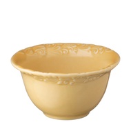 Rice Bowl / Mangkok Nasi Motif Ukir Jenggala 12,5 x 6,5 cm Kuning