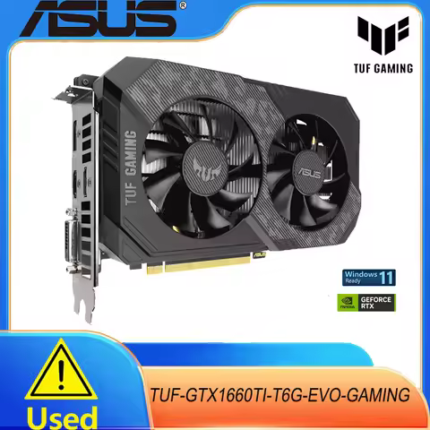 ASUS GeForce GTX 1660 Ti TUF Gaming 6 GB GDDR6 Graphics Card