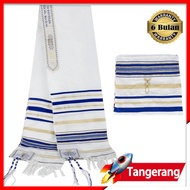 Tallith Ori / Tallit / Tallitot / Jewish Prayer Shawl / Tallit Biru Navy 60cm