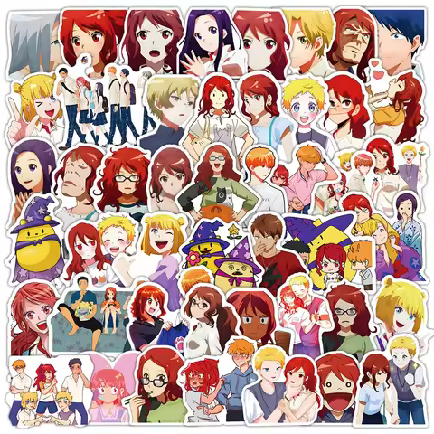 50pcs Cartoon Romantic Killer Anime Stickers Cool Decals Laptop Suitcase Phone Notebook Decoration S
