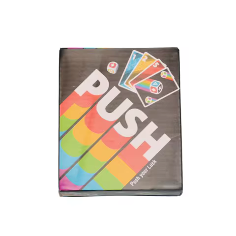 《Push 2026》, a Card Game, Board Game, Interactive Game, with Instructions in English, Spanish, Frenc