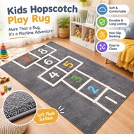 Children's Room Hopscotch Cartoon Floor Mat Living Room Imitation Cashmere Carpet Coffee Table Blank