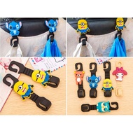 --Car Seat Back Multi-Function Hooks 2pcs Cute Cartoon Interior Car S Hooks|