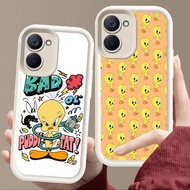Case for VIVO Y27s Y28 Y36 Y17S Y03t Y18i Y03 Y18 Y27 Y28s Soft White E97 Tweety