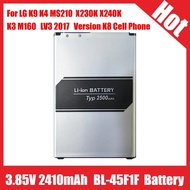 New High Quality 3.85V 2410mAh BL-45F1F Battery For LG K9 K4 MS210 X230K X240K K3 M160  LV3 2017 Ver