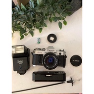 Canon AE 1 35mm film camera set + accessories vintage camera ready stock