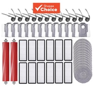 FOR Roborock QR 798 floor cleaning robot accessories: main roller, edge brush, HEPA filter, mop, dus