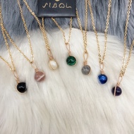 Birth Stone Necklace (Authentic) July August September Gold Silver Dew Pendant PDT-DEW