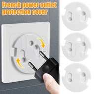 French Style Power Socket Protective Cover/ Spring Rotating Socket Switch Cover/ Ultra Thin Flat Power Plug Safety Plug/ Children'S Power Socket Electric Shock Protection Cover