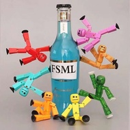 6-10pcs Suction Cup Stickbot Toys DIY Sticky Robot Anima Screen Animation Studio Action Figure Toys 
