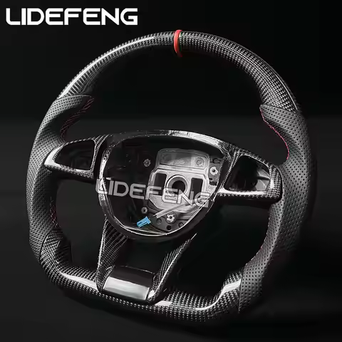Carbon Fiber Steering Wheel Fit For Mercedes AMG A45 C43 C63 E63 S63 W205 W213 W222
