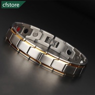 CFSTORE Fashion Health Energy Bracelet Men Stainless Steel Bio Magnetic Anti-fatigue Anti-radiation 