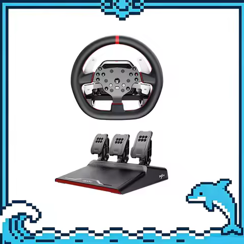 PXN V10 Pro Gaming Car Simulator Racing Gaming Steering Wheel Pedals Vibration Steering Wheel For PC