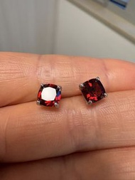 紅石榴石S925 純銀耳釘 Garnet,Rhodolite Garnet S925 sterling silver earrings,earring,ring,rings,necklaces,bra