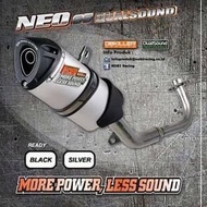 KNALPOT NOBI / NOB1 NEO 3BOLD MOTOR SPORT LENGKAP