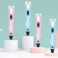 Children3d 3D Printing Pen, 3D Doodle Pen d Low-temperature painting pen, student creative magic pen
