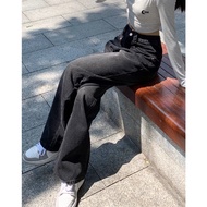 Black Long-Legged European Greasy Jeans (XS-L) | kukuta Baggy Jeans Women Jeans Baggy Jeans