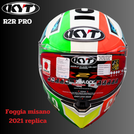 หมวกกันน็อคหุ้มคางKYT รุ่น R2R มีแว่นกันแดดในตัว รองรับหูฟังบลูทูธมาตรฐานมาตรฐาน ECE 22.06