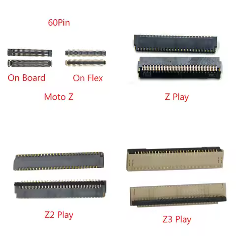 2pcs LCD Screen Flex Display FPC Connector on Motherboard For Motorola MOTO Z XT1650 Z Play XT1635 Z