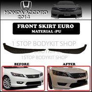 HONDA ACCORD '14 FRONT SKIRT (EURO) POLYURETHANE (PU) SKIRT LIP BODYKIT