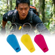 Mini Emergency Whistle Led Keychain White Light Lighting Key Backpack Emergency Travel Backup G6p2
