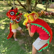 [in stock] children's lion dance set lion head lion dance school performance props children's lion d