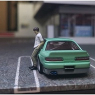 Miniature Figure Initial D Iketani Koichiro pose1 Diorama Diecast Unpainted