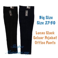 Lucas 618 Seluar Slack Lelaki Hitam Dan BIru / Men’s Slack / Big Size / Saiz Besar / seluar kerja