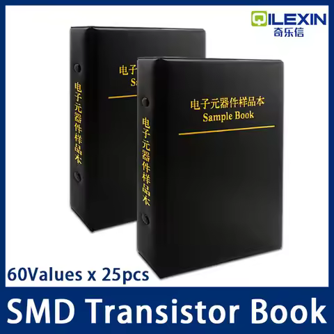 SMD Transistor triode Kit 60 kinds x25pcs SOT-23 Commonly Assorted Sample Book Triode Book