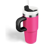 Travel Blue and Stainless Steel Yo-Bow Knot Gram Cup Gram Straw Coffee Cup Handle Flat Bottom Straw 