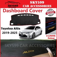 Toyota Altis 2014-2026 Dashboard Cover Anti Slip Dashboard Mat High Quality