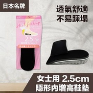 COLUMBUS - (日本名牌) 隱形內增高鞋墊 (2.5cm) (女士用) - 增高神器
