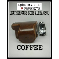 Leather CASE COVER CAMERA BAG For SONY ALPHA 6300 A 6300 A6300 COFFEE