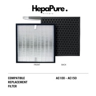 Delonghi AC100 - AC150 Compatible HEPA & Activated Carbon Filter [HepaPure]
