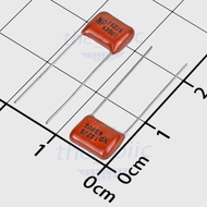 [20 Pieces]- Polyester Brown Candy Capacitor CBB22-102 1nF 630VDC Smart Components